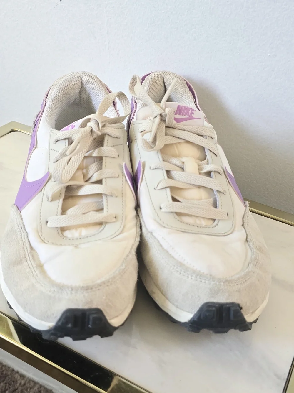 Nike Waffle Debut White Rush Fuchsia US Women Size 8.5(UK 6/EUR 40) Sneakers